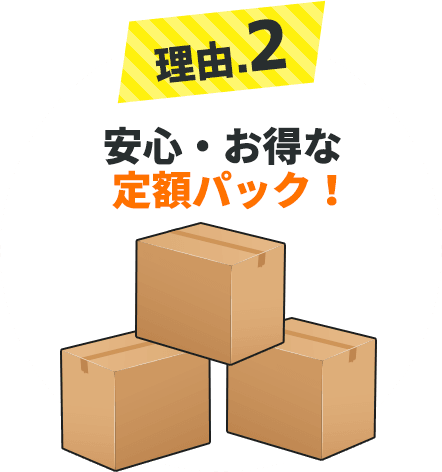 POINT.2/安心・お得な定額パック!